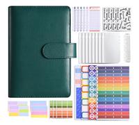 Money Saving Binder, A6 Budget Binder, Money Saving Book with Cash Pocket, Budget Planner, Stickers, Savings Challenges Book with Envelopes for Teenager Student Adult