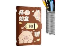 Money Saving Binder - Capybara Bill Storage Notebook With Lock | Banknote Storage Binder For Freelancers Graduates Students Beginners Couples Adults Home Office