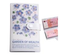 Money Saving Book - 100 Envelope Savings Challenge 3D Oil Painting | Cash Planner Wallet Portable Notebook Bill Finance Management Payment Storage for Home