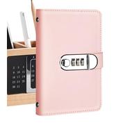 Money Saving Book, Clear Pocket A6 Binder, Combination Lock Savings Organizer for Budget, Durable PVC Material with Transparent Pockets, Finance Tracker with Secure Lock Design, Home Apartment Dorm