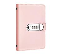 Money Saving Book - PU Leather 100 Envelopes Combination Lock Budget Folder A6 Notebook for Money Spending Tracking | Kids Adults Home Dorm Office School Travel