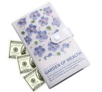 Money Saving Book with 3D Oil Painting - Portable Notebook Budget Planner Storage Financial Management Bill Expenses for Children and Adults, Household Financial Tool for Children and Adults