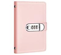 Money Saving Book with Lock, 100 Envelopes Savings Challenge Book, Cash Organizer with 50 Transparent Pages for Bills & Coin, Secure PU Leather Budget Binder Style 1 Money Saving, Savin