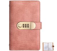 Money Saving Book with Password Lock, 100 Envelope Savings Challenge Book with Lock, Secure Cash-Stuffing Budget Planner with Envelopes for Home & Travel (Pink)
