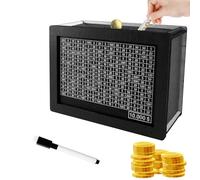 Money Saving Box, 10000 Money Saving Challenge Countdown Wooden Money Box With Erasable Pen Money Saving Bank Help Budget Boxes For Adults Kids