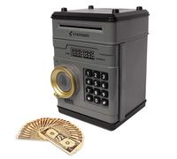 Money Saving Box, Electronic Cash Safe, 19x13.5x10.5cm, Mini ATM Toy, Combination Lock Security, Fun Learning Accessory, For Boys And Girls, Desks, Bedrooms, Living Rooms, Or As A Christmas Gifing