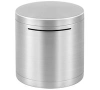 Money Saving Box Stainless Steel Money Box Unbreakable ＆ Unopenable Piggy Bank for Cash and Coin Saver Money Jar Help Budget and Save 5.9x5.9'', Metal Money Box