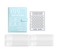 Money Saving Challenge 100 Envelopes Challenge Binder 100 Envelopes Budget Binder with Money Envelopes, Money Saving Challenge Book for Budget Planner and Economy
