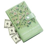 Money Saving Challenge Book - Money Saving Wallet | Envelopes Savings Challenge Book - 3D Oil Painting Style Savings Books, Holds 100 Banknotes, Button, Envelopes and Children's Envelop