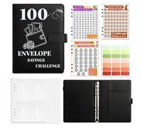 Money Saving Challenge Book with Envelopes | Envelope, simple and fun way to save 5,050 dollars for the budget planner, at home and at school