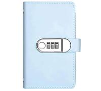 Money Saving Challenge Book with Lock, 100 Envelope Savings Binder with Cash Envelopes, Budget Planner Book for Smart Saving, Travel, Students & Household Finance (Blue)