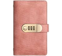 Money Saving Challenge Book with Lock, 100 Envelope Savings Challenge Book with Password Lock, Easy Budget Planner for Building Saving Habits and Secure Cash Management (Pink)