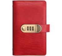 Money Saving Challenge Book with Lock, 100 Envelope Savings Challenge Book with Password Lock, Easy Budget Planner for Building Saving Habits and Secure Cash Management (Red)