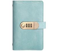 Money Saving Challenge Book with Lock, 100 Envelope Savings Challenge Book with Password Lock, Easy Budget Planner for Building Saving Habits and Secure Cash Management (Blue)