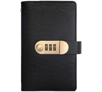 Money Saving Challenge Book with Lock, 100 Envelope Savings Challenge Book with Password Lock, Easy Budget Planner for Building Saving Habits and Secure Cash Management (Black)