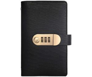Money Saving Challenge Book with Lock, 100 Envelope Savings Challenge Book with Password Lock, Easy Budget Planner for Building Saving Habits and Secure Cash Management (Black)