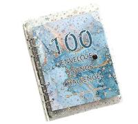 Money Saving Challenge Envelopes,Saving Challenge Book with Envelopes - Savings Binder Envelope - Money Saving Binder for Planning and Saving (Blue)