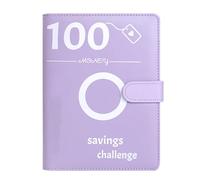 Money Saving Challenge Folder - 100 Envelopes, Economy Set, A5 Budget Spending , | Cash Storage Planner for Daily Saving, Receipt Tracking, 100 Day Money Saving Challenge