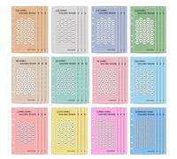 Money Saving Challenge Inserts - 100 Envelopes Budget System, A6 Book Tracker Cards, Clear Amount Division Design, Financial Overview , 6-Ring Budget Folder Application