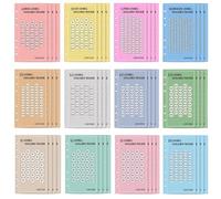 Money Saving Challenge Trackers - A6 Savings Binder Challenge Tracker Cards 48 Pieces Money Saving Binder Trackers for 6 Ring Binders, Savings Tracker Cards