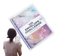 Money Saving Challenge with 100 Envelopes, Challenge Folder with 100 Envelopes, 100-Day Household Bookbinder for Savings Challenges - With the Money Envelope System, You Can Achieve Financial Goals