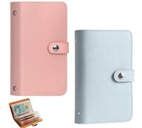 Money Saving Wallet, 100 Envelopes Saving Challenge Book for Couples, Cash Stuffing Binder with Dual Colours, Savings Challenge Organiser for Budget Tracking, Compact 17x12 cm Size