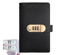 Money Saving Wallet - Crocodile Pattern Budget Binder with Password Lock | 100 Pages Cash Savings Challenge Book & Retro Money Organizer for Personal Finance