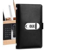 Money Savings Book - Money Holder, Savings Booklet | Leather Cover Combination Lock Envelope Challenge Organizer Retro Financial Budget Planner For Adults But