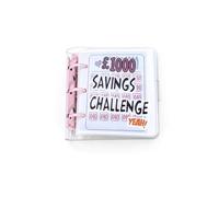 Money Savings Challenge Binder, 25-Piece Cash Envelope System with Wallet, Portable Budget Planner for Cash Stuffing Method, Personal Finance Organizer for Family and Daily Money Management (Pink)