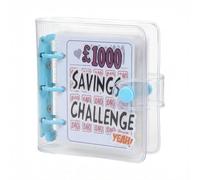 Money Savings Challenge Binder Money Saving Wallet with 25 Envelopes to Save £1000 Portable Budget Book for Cash Stuffing Personal Finance & Financial Goals