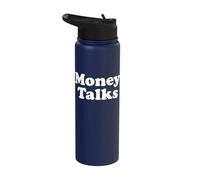 Money Talks Stainless Steel Insulated Water Bottle