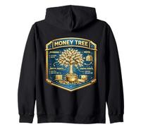 Money Tree Financial Freedom Side Hustle Passive Finance Zip Hoodie