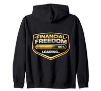 Money Tree Financial Freedom Side Hustle Passive Finance Zip Hoodie