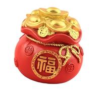 Money Tree Statue Blessing Bag Figurines Bring Wealth and Good Luck Fengshui Decorations for Offices Tabletop Decors Resin Money Tree Blessing Bag Fengshui Ornament for Home Desktop Decor Attract Good