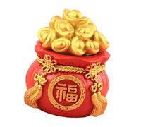 Money Tree Statue Fengshui Decoration with Blessing Bag Figurine for Wealth Luck Offices Desk Decor Resin Money Tree Statue