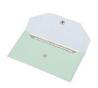 Money Wallets for Cash Gifts, Money Envelopes Wallet Genuine Leather Purse Organizer Reusable Budget Envelope Wallet Retro Clutch Wallets for Men Women Cash Check Billing, Minimalist Design (Green)