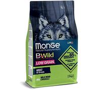 Monge BWILD Adult Wild Dog Food for All Breeds (Dry Food for Dogs with Wild Boar Meat, Dog Dry Food with Low Grain, Very Fibre & Vitamin, Contents: 12 kg)