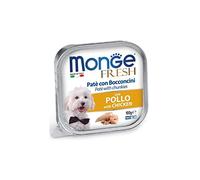 Monge Fresh CHICKEN Adult Dog Wet Food (Supplementary Chicken Food, Preservative-Free, Low Sugar, Tasty Dog Food, 100g)