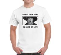 Mongo Pawn in Game of Life Mens T-Shirt Blazing 80s Movie Saddles Funny Cool White L
