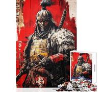 Mongol Leader Graffiti Artwork 1000 Piece Jigsaw Puzzles for Adults Improve Overall Mental Performance Mindful Soothing Leisure Game (50x75cm)