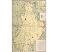 Mongolia Map Journal: Vintage Map Notebook