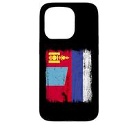 Mongolia Russia Half Flag Mongolian Russian Jersey Case for iPhone 15 Pro