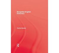 Mongolian English Dictionary