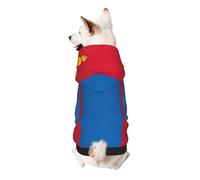 Mongolian Flag Print Dog Hoodie Sweatshirt For Small Dogs, Warm, Soft And Breathable Pet Clothes, Easy To Wear Jumper For Winter And Fall Warm