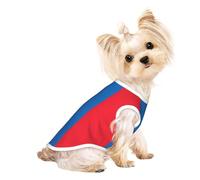 Mongolian Flag Print Dog Lightweight Shirt,Summer Cool Breathable Dog t Shirts,Pet Sleeveless Stretchy Clothes