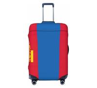 Mongolian Flag Print Travel Luggage Cover Suitcase Cover Protector Suitcase Washable Baggage Covers Anti-Scratch