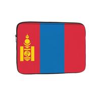 Mongolian Flag Unisex Shockproof Laptop Sleeve, Made of high-Density Oxford Fabric, Convenient Zipper Opening