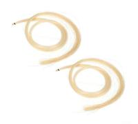 Mongolian Horsehair for Violin Viola Cello Bow, 2 Hanks, 29 inch, White