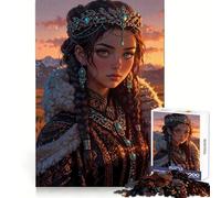 Mongolian Princess︰ Sunset Nomad Teenager Jigsaw Puzzles 1000 Pieces Mind Workout Snug Connection Home Fun Festive Gift (50x75cm)