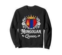 Mongolian Queen Mongolia Flag Proud Mongolian Woman Sweatshirt